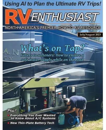 RV Enthusiast Magazine July August 2023