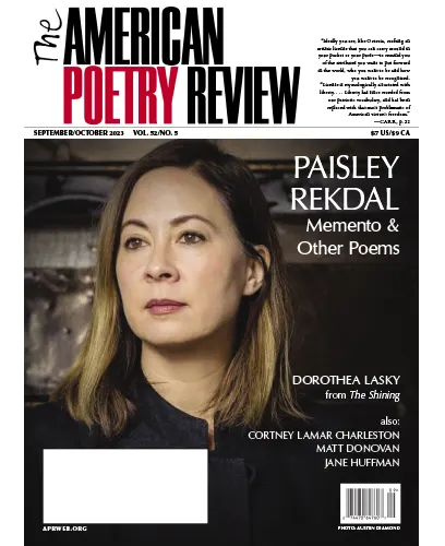 The American Poetry Review Vol. 52 NO. 5 September October 2023