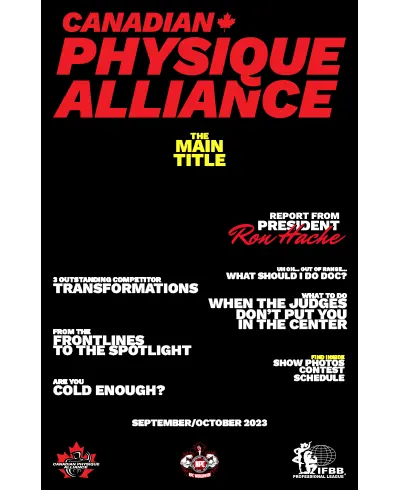 Canadian Physique Alliance September October 2023