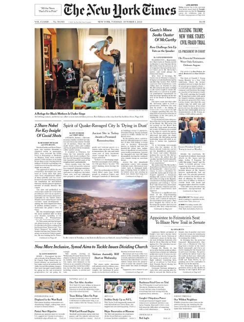 The New York Times 3 October 2023