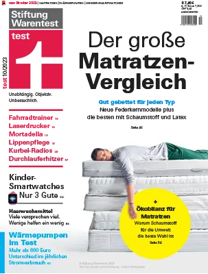 Stiftung Warentest Oktober 2023