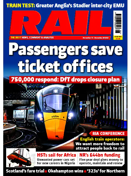 RAIL – Issue 996, 15/28 November 2023