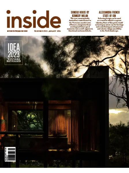 (inside) interior design review – No. 118, December 2023/January 2024 Download PDF
