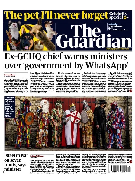 the guardian 27 december 2023