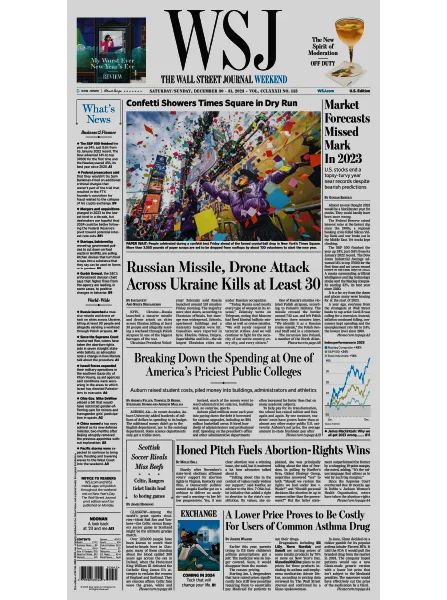 the wall street journal weekend december 30 31 2023