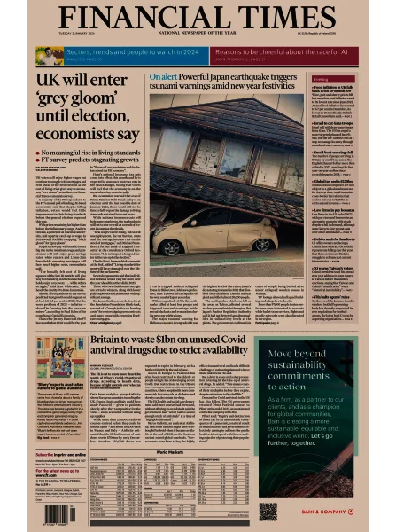 financial times uk 2 january 2024