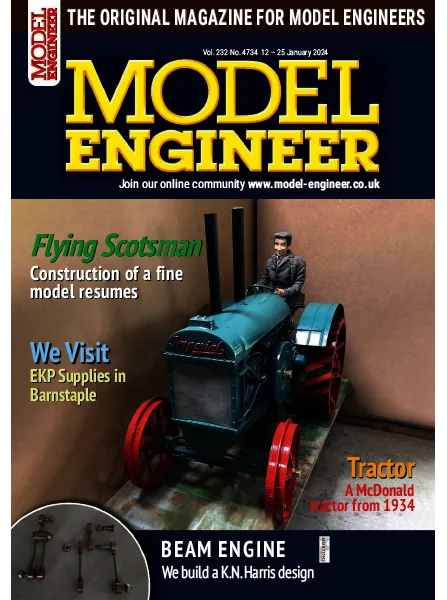 Model Engineer – Volume 232 Issue 4734, 12 January 2024 Download PDF