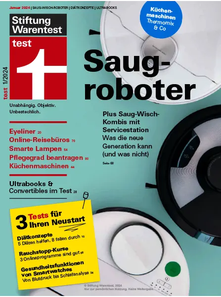 Stiftung Warentest test Januar 2024