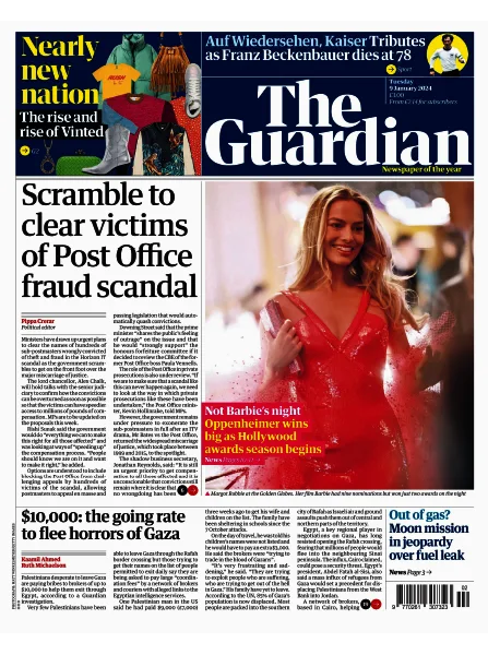 the guardian 9 january 2023