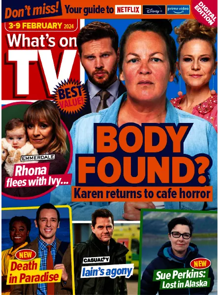 Whats on TV 3 9 February 2024