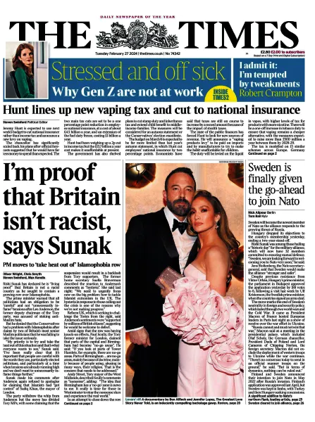 The Times 27 February 2024