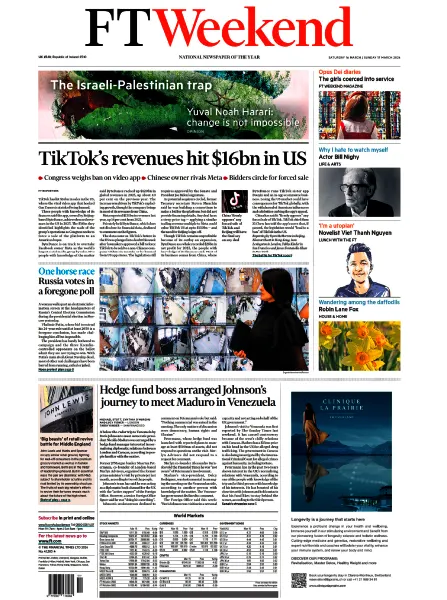 Financial Times 16 March 2024 free pdf download