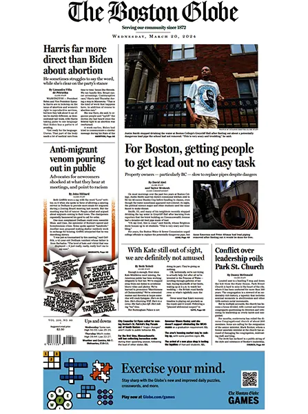 The Boston Globe 20 March 2024