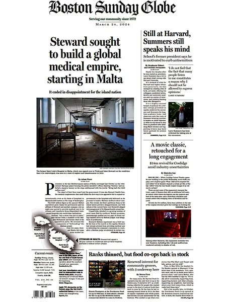 The Boston Globe 24 March 2024