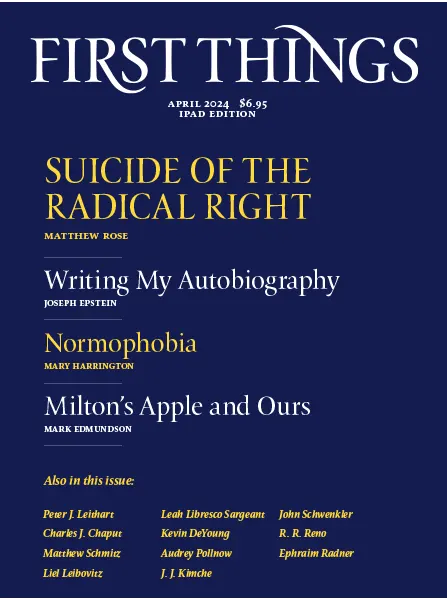 First Things April 2024 free pdf download