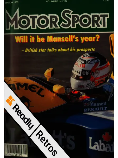 Motor Sport Retros March 1992