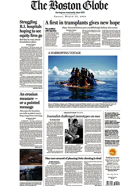 The Boston Globe 22 March 2024
