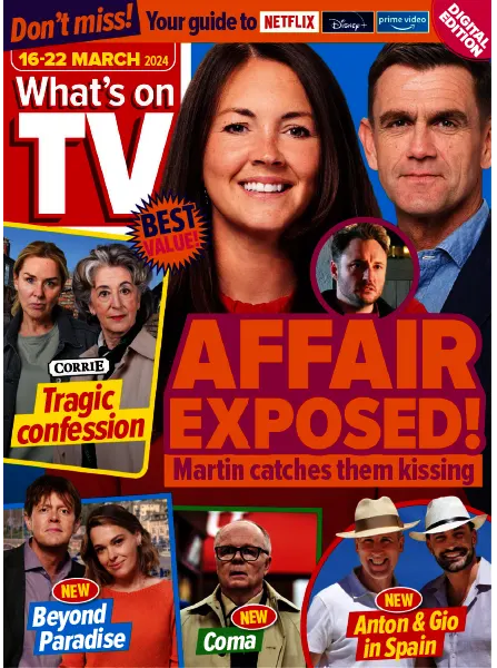 Whats on TV 16 22 March 2024