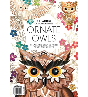 Colouring Book Ornate Owls Book 118 2024