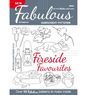 Fabulous Embroidery Patterns Issue 3 Fireside Favourites 2024