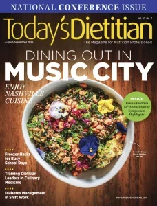 Today’s Dietitian – August/September 2025 Download Magazine PDF