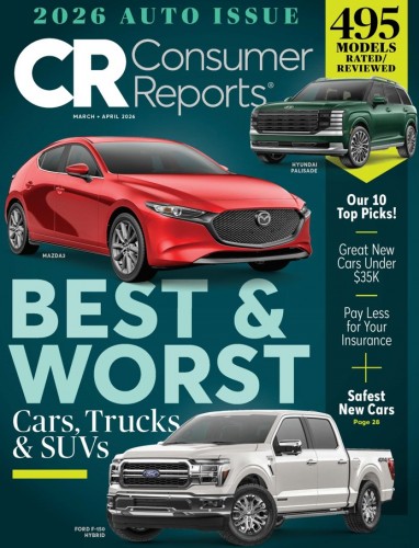 consumer reports 8211 auto issue marchapril 2026